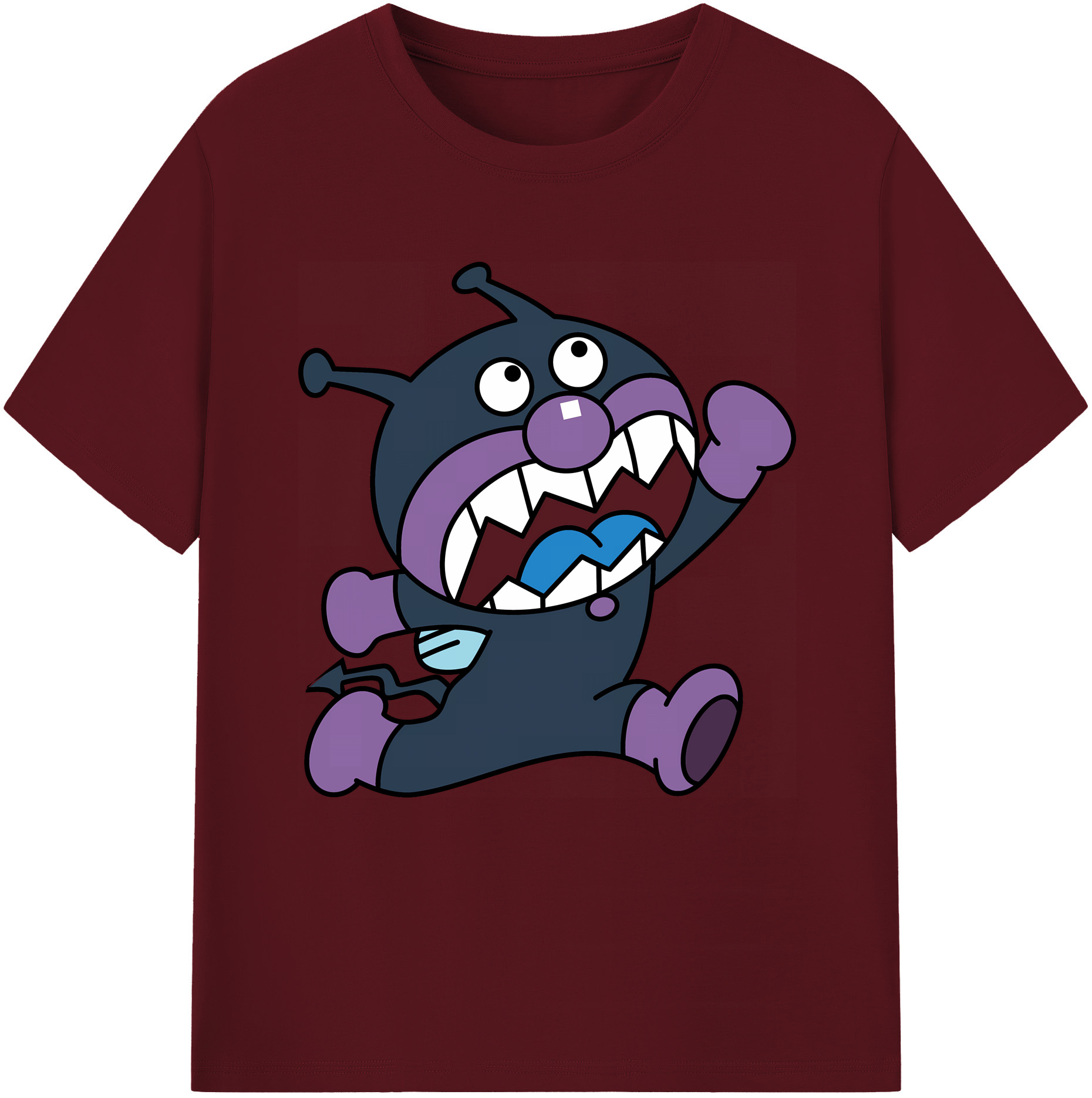 （画像用） アンパンマン Anpanman 綿100％半袖Tシャツ（フロントプリント）